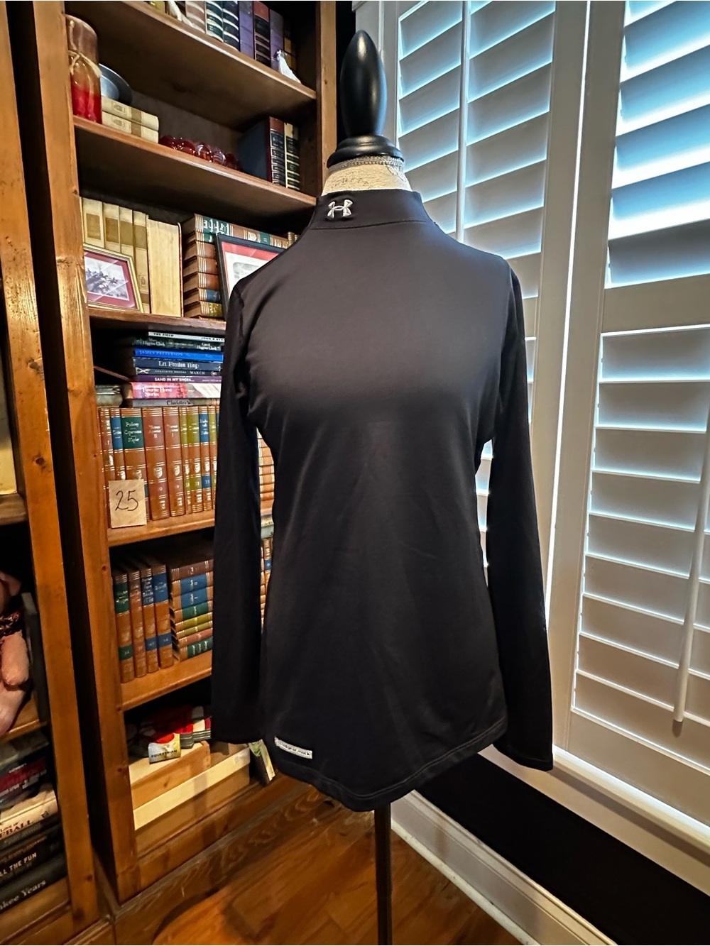Under Armour Women's Black Long-Sleeve Mock Neck Performance Top